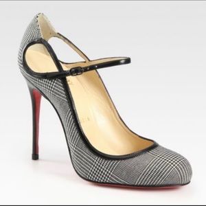 Christian Louboutin Roudounia Houndstooth heels